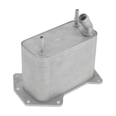 Imagem de ACROPIX Resfriador de óleo do motor para Land Rover Range Rover 3.6 TD V8 2002 Refrigerador de óleo de transmissão Trans Cooler No.6H4Q6C711CF Liga de alumínio tom prateado 1 peça