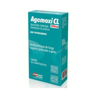 Imagem de Agemoxi Cl 250mg 10 Comprimidos Cães E Gatos Agener
