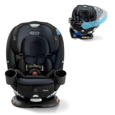 Imagem de Cadeirinha para Carro Conversível Graco Turn2Me 3 em 1, Cambridge - Rotação com um Toque, Proteção Avançada e Conforto Ajustável