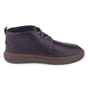 Imagem de Bota masculina Democrata Denim Clash 240302 Couro cad amarra