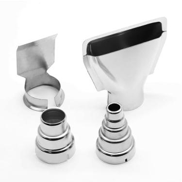 Imagem de Kit de bicos de pistola de calor, 4 peças, kit de pistola de solda inferior de 35 mm, acessórios de solda M18, acessórios de pistola de calor refletor de aço inoxidável resistente ao calor para