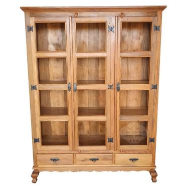 Imagem de Cristaleira Madeira De Demolição 3 Portas 3 Gavetas Sudeste Rústico