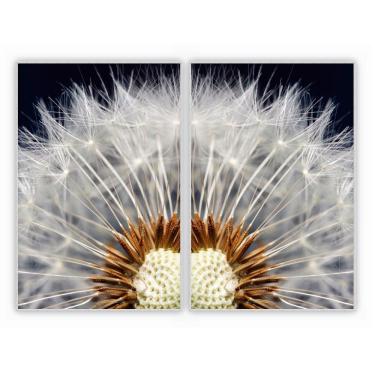 Imagem de Kit Com 2 Quadros Decorativos Florais Com Moldura Para Sala Quarto Escritório 82x122 Fl...