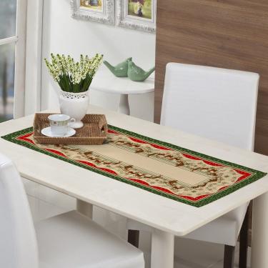 Imagem de Trilho De Mesa Linhão Natalino 40x140 Panosul Verde Renas