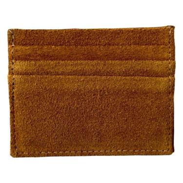 Imagem de Porta Cartão Slim Em Couro Camurça Rusty