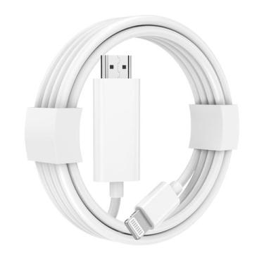 Imagem de Adaptador Cabo CREHAO Lightning para HDMI para iPhone para HDTV