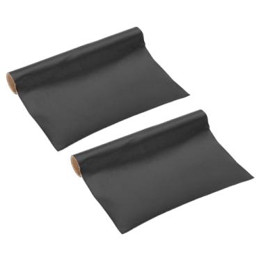 Imagem de PATIKIL Patch de reparo de couro, 2 peças de 20 x 30 cm kit de reparo de fita autoadesiva de vinil para sofás, sofás, bancos, cadeiras, armários, bolsas, preto