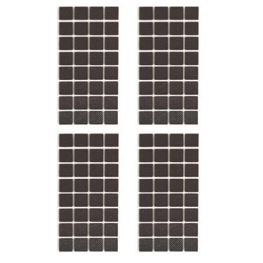 Imagem de Furnigear Protetores Antiderrapantes Para Móveis - Pés De Cadeira Borracha Autoadesivos Pisos Madeira Pernas Mesa 128 Peças 3/4" Quadrado