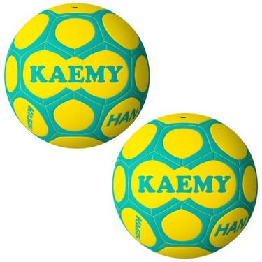 Imagem de 2 Bolas De Handebol Kaemy Max H2L Profissional Ultra Grip Jogo Oficial