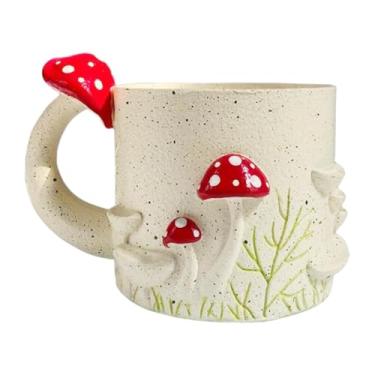 Imagem de Ioensy Vaso de flores em formato de copo, pequeno recipiente decorativo multiuso para plantas, enfeite de mesa para mesa, peitoril de janela, prateleira de