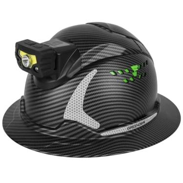 Imagem de GREEN DEVIL Capacete De Segurança Construção Ventilado Matrix Com Aba Completa E Farol, Aprovado Pela Osh, Trabalho Para Homens Mulheres