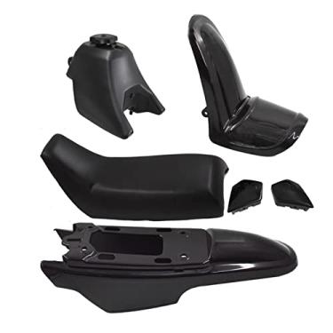 Imagem de LABLT Kit Completo De Carenagem Plástico Para Motocicleta Com Assento Dianteiro E Traseiro, Tanque Combustível, Conjunto Reposição Yamaha Pw50 Py50 Pw 50 Py, Todos Os Anos, Preto