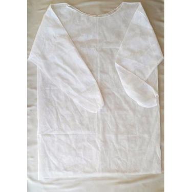Imagem de Avental Descartavel Manga Longa Tnt Branco C/10 Unidades - Aradesc