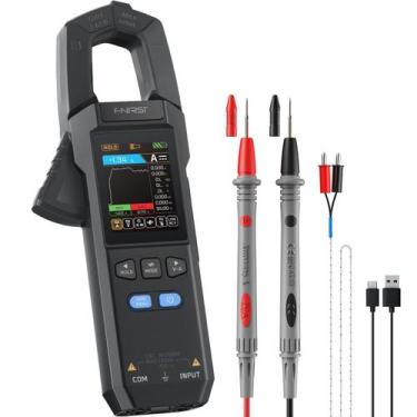 Imagem de Medidor de fixação FNIRSI DMC-100 Digital 600A TRMS 9999 Contagens