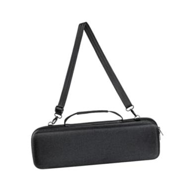 Imagem de menolana Estojo de transporte, bolsa de armazenamento de brinquedos musicais, leve, resistente, portátil, organizador de armazenamento de sintetizador para, Preto