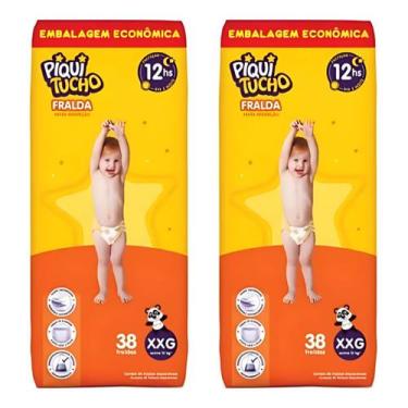 Imagem de KIT 2 Fraldas Descartáveis Piquitucho Hiper - Todos os Tamanhos, XXG