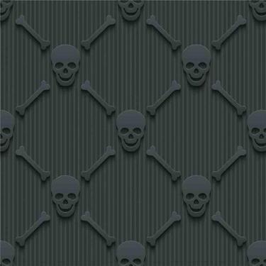 Imagem de Papel de Parede Adesivo Caveira 271003493 0,58x2,50M - Adesivo BR