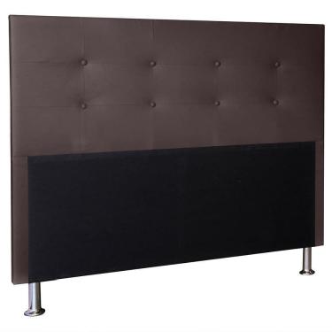 Imagem de Cabeceira Berlim 1,95 Cm Cama Box King Size Suede Marrom