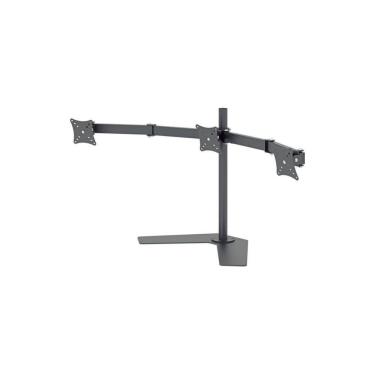 Imagem de Suporte De Mesa Articulado Multivisao Com Inclinacao Para Tres Monitores De 10 A 24