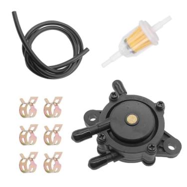 Imagem de Bomba de combustível com filtro e mangueira de óleo para Kohler 17HP-25HP Briggs e Stratton John Deere Kawasaki Yamaha Golf Cart Cortador de grama Cub Cadet mikuni bomba de combustível, substitui