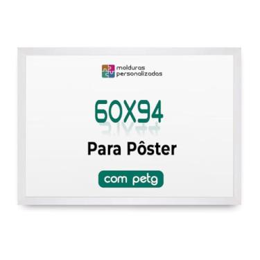 Imagem de Moldura 60x94 cm Mapa Poster Arte Decoração com Proteção Petg