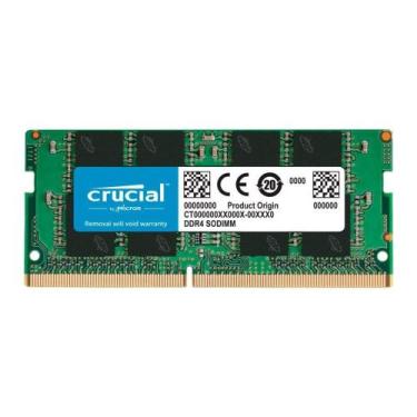 Imagem de Memória RAM para Notebook Crucial, 16GB, 3200MHz, DDR4, CL22, Verde - 