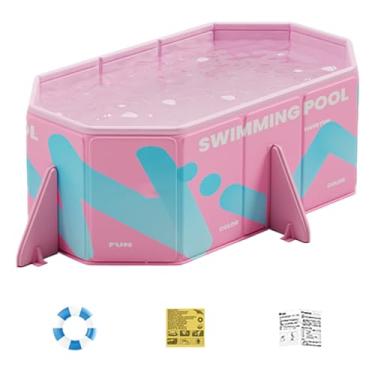 Imagem de Piscina Dobrável, Piscina para Cães Não Inflável, Banheira Portátil Antiderrapante, Suprimentos para Higiene Canina para Bebés Adultos e Animais de Estimação Todas as Raças ao Ar