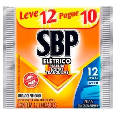 Imagem de Repelente Elétrico Pastilha SBP Refil 12 horas Leve 12 unidades Pague 
