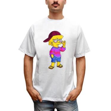 Imagem de Camiseta Masculina Lisa Lisa Simpsons Tumblr Swag - Bella Store, Branc