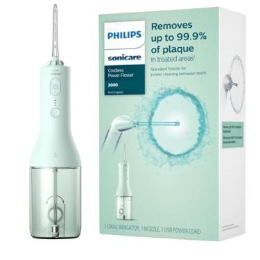 Imagem de Philips Sonicare irrigador bucal sem fio – irrigador bucal elétrico recarregável para dentes, irrigador oral portátil com 3 configurações de intensidade, bocal rotativo de 360° – (Menta)