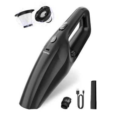 Imagem de Aspirador portátil para carro TANYO Cordless Portable High Power Black