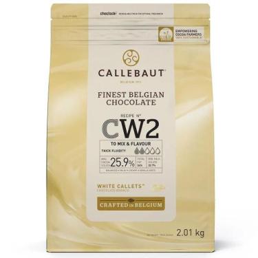 Imagem de Chocolate Belga Callets Branco CW2 25,9% Cacau Gotas 2,01kg - Callebau