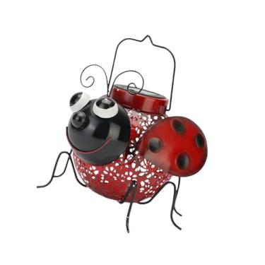 Imagem de WeiLaiKeQi Lâmpada solar para jardim com forma de animal, decorativa, de metal, para áreas externas, para decoração de jardim, quintal e pátio