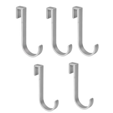 Imagem de J Gancho para prateleiras de arame, 5 peças de ganchos de grade de alumínio, ganchos resistentes para pendurar para utensílios de cozinha, colheres, panelas, utensílios, roupas, bolsas, torres