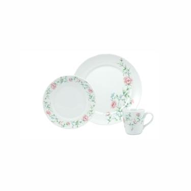 Imagem de Serviço de 18 Peças com Caneca em Porcelana, Decoração Tereza, Porcelana Schmidt