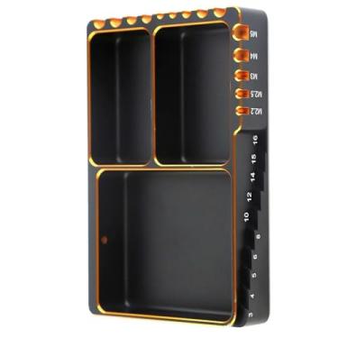 Imagem de MOOKEENONE Metal Screw Tray Storage Repair Accessories for RC Car Boat Airplane Model, 12x8cm