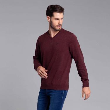 Imagem de Suéter Tricot Masculino Docthos Gola V Slim Liso-Masculino