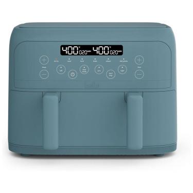 Imagem de Air Fryer 3,7L com Revestimento Cerâmico Antiaderente e Cesta Dupla, 110V 1200W, Bella TriZone, Azul Surf