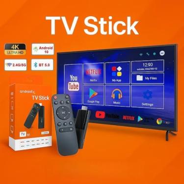 Imagem de TV Stick Android, 4K Ultra HD, 4GB RAM, 128GB Armazenamento, HDMI, Wi-Fi e Bluetooth