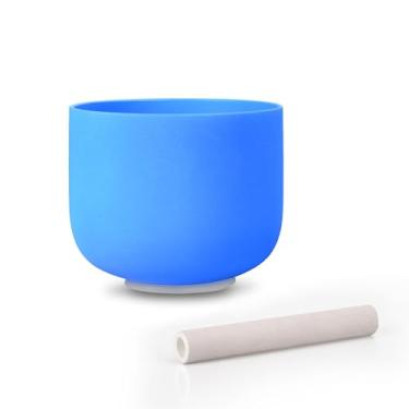 Imagem de ALIOTH Blue G Note Crystal Singing Bowl Throat Chakra 17,78 cm com bolsa de transporte e tigela cantando marreta e anel de vedação
