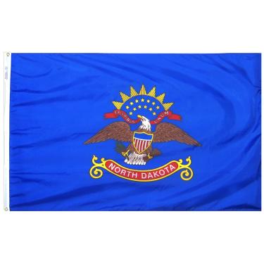 Imagem de Annin Flagmakers Bandeira do estado de Dakota do Norte EUA feita para especificações de design oficiais do estado, (modelo 144160)