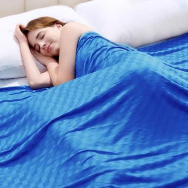 Imagem de Topcee Cobertor refrescante, cobertores refrescantes de verão para pessoas com sono quente, Arc-Chill Q-Max>0,5 fibra fria, certificado Oeko-TEX, 100% certificado, macio, respirável, manta de cama de