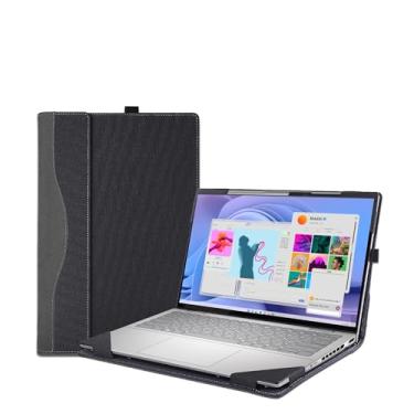 Imagem de Capa de laptop para Dell 14 Plus DB14250 e Pro 14 PC14255/PC14250 e Pro14 Plus PB14250 /PB14255, capa protetora de couro PU, acessórios para notebook (cinza escuro)