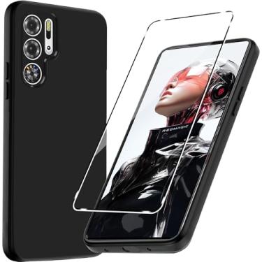 Imagem de Murmure Capa para REDMAGIC 10 Pro/REDMAGIC 10S Pro/10 Pro Plus com 1 protetor de tela, silicone TPU flexível fino à prova de choque [antiarranhões] [à prova de choque] capa protetora de corpo inteiro