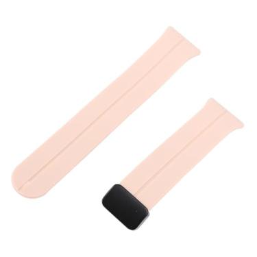 Imagem de Generic Banda de Relógio de Silicone, Aperto de Dobramento Ergonômico, Cinta de Relógio Resistente para o Galaxy Fit3 (Rosa)
