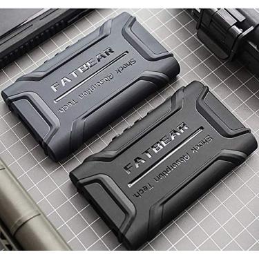 Imagem de Fat Bear Capa protetora completa para Sony A55, antiderrapante, antiqueda, à prova de choque, capa protetora completa para Sony Walkman NW-A55HN A56HN A57HN A50 A55 A56 A57… (capa preta com vidro