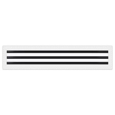 Imagem de BUILDMART - Cobertura de ventilação de lama 28x6 - Saída de ar branca para drywall - Difusor de ranhura linear de lama - Grade de registro para teto e paredes - Texas Buildmart