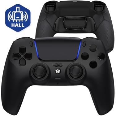Imagem de HEXGAMING ULTIMATE Hall Effect Wireless Controller Compatible with ps5-4 Back Buttons, Mouse-Click Hair Triggers, Interchangeable Thumbsticks - Black