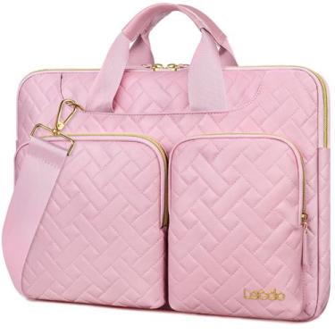 Imagem de Bolsa para laptop Lacdo para mulheres HP Dell ASUS Acer Pink de 14 pol