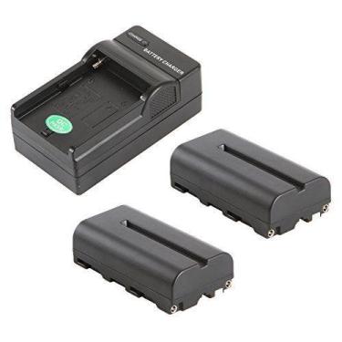 Imagem de Bateria VILTROX NP-F550 Recarregável 2200mAh USB-C x2 com carregador